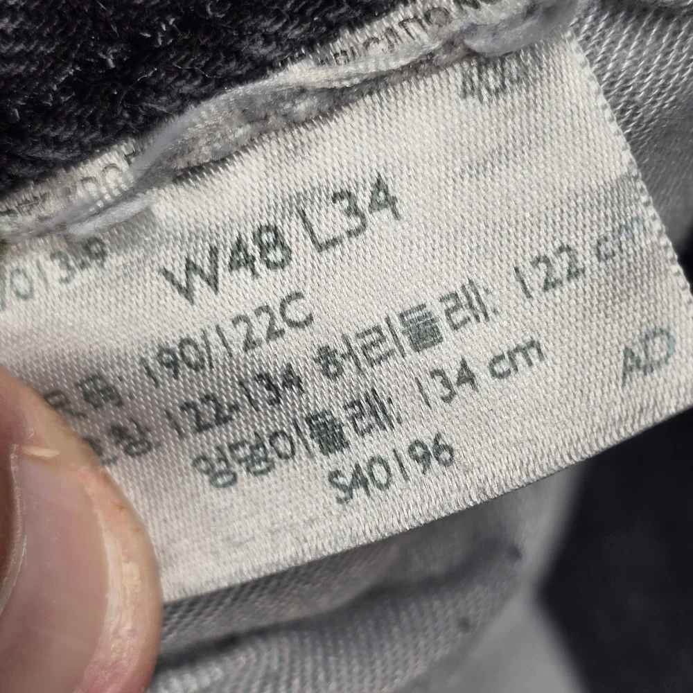 Levis 501 Original Fit Straight Leg Button Fly Jeans Mens 48x34
Faded Black Wash - Picture 4 of 12